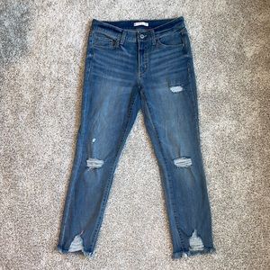 SO mid rise crop jeans size 5